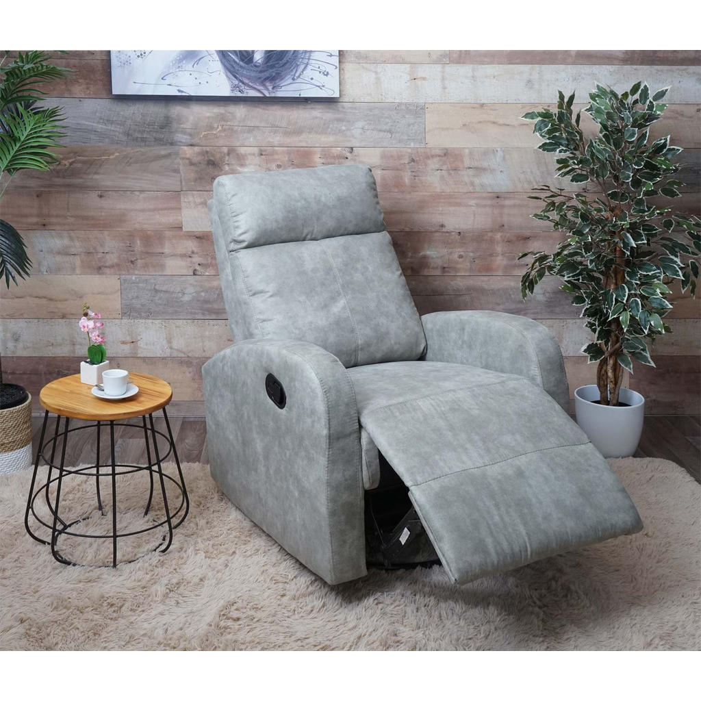 Thumbnail - MCW Fernsehsessel, Hellgrau, Textil, 75x100x96 cm, Wohnzimmer, Sessel, Polstersessel