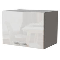 KLAPPHÄNGESCHRANK Essen W4B/50 Weiß Hochglanz / Grau Matt 50 / 32,5 / 36cm - Weiß Hochglanz/Grau, Holz/Holzwerkstoff (50/36/32.5cm) - Feldmann-Wohnen