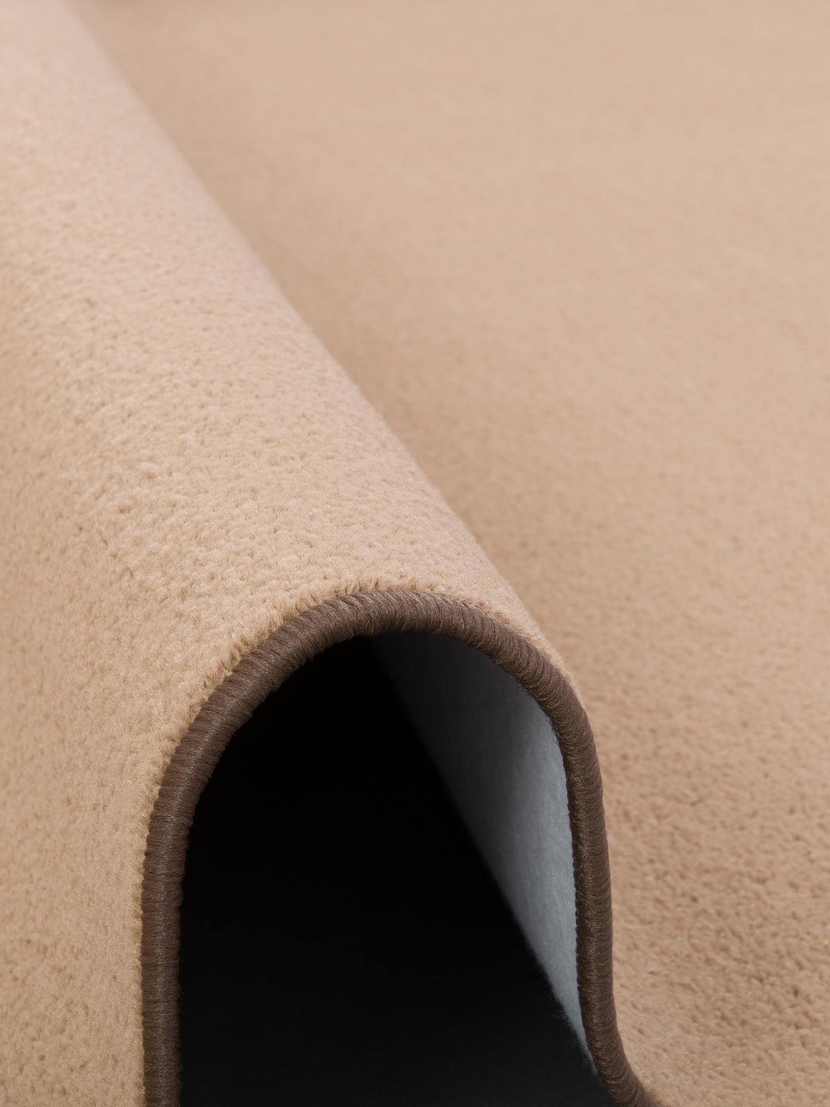TREND VELOURS TEPPICH JOY RUND - Cognac, Textil (200/200cm) - Snapstyle