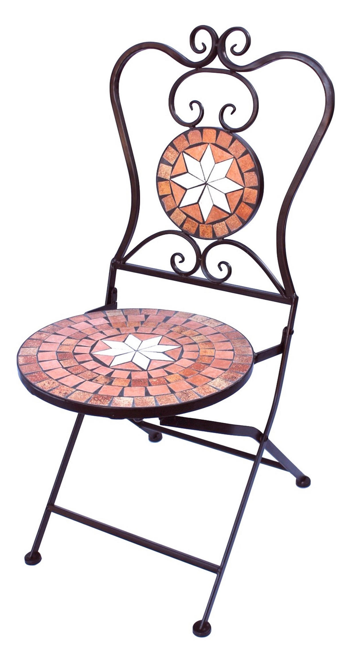 GARTENSTUHL Metall Merano 95 cm 12002 - Schwarz, Metall (40/95/45cm) - DanDiBo