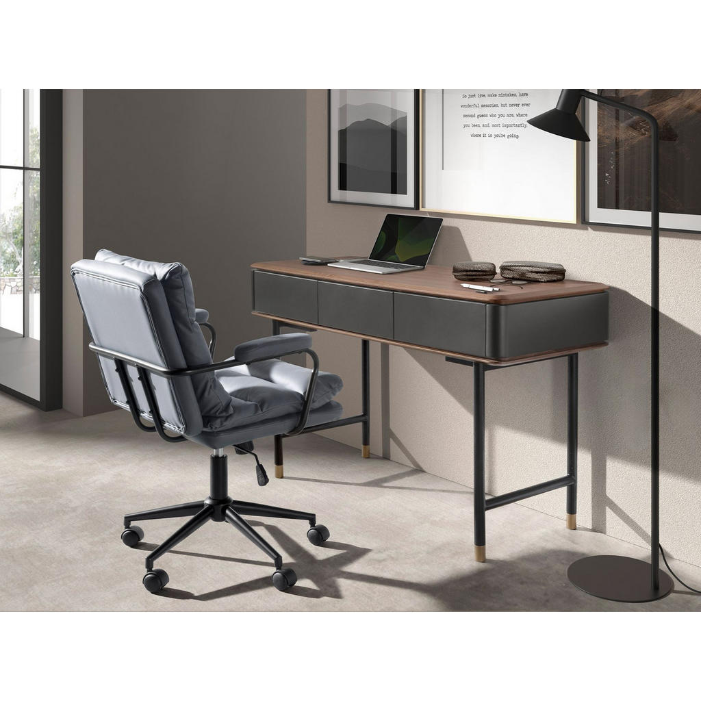 Thumbnail - Angel Cerda Chefsessel, Grau, Textil, Uni, 1-Sitzer, Organisch, 59x90x63 cm, Arbeitszimmer, Bürostühle, Chefsessel