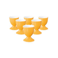 EIERBECHER Liberty Pure Colors Mango Orange ø 4,9 cm 6er Set - Orange, Keramik (4.9/6.4/4.9cm) - Seltmann Weiden