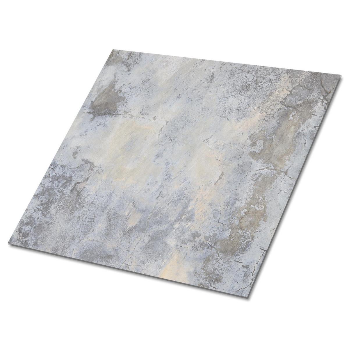FLIESENAUFKLEBER 9 Stück 30x30 cm selbstklebend Alte Betonmauer - Grau, Textil (30/1.6/30cm) - TULUP