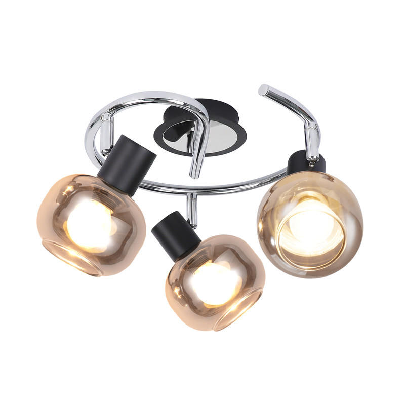DECKENLEUCHTE Lecompte 36/16/9.8cm - Dunkelgrau, Metall (36/16/9.8cm) - Nettlife