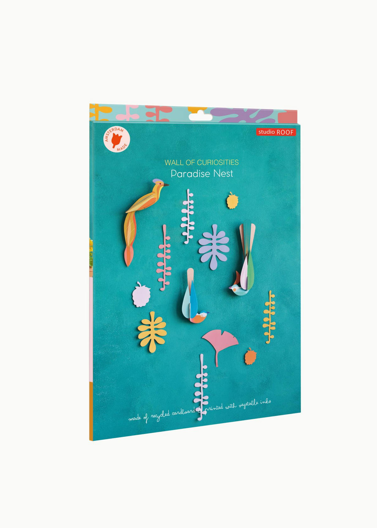 WANDDEKO Tropenvögel-Set 5/31.7 cm - Multicolor, Wellpappe (5/31.7/15cm) - KUNSTLOFT