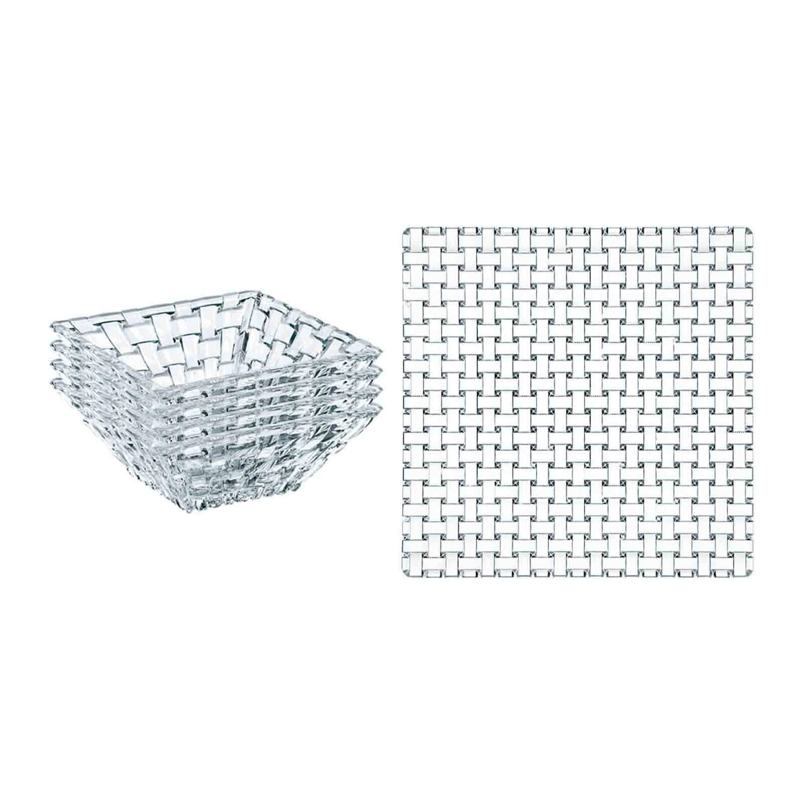 SERVIERPLATTEN Bossa Nova transparent 5-tlg. - Transparent, Glas (2/2/2cm) - Nachtmann