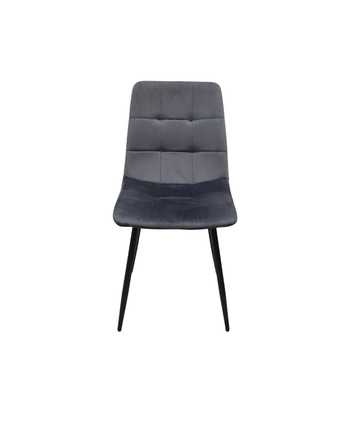 ESSZIMMERSTÜHLE, 4er-Set, gepolstert, Samt, Metallgestell, 41/46/86cm - Dunkelgrau/Grau, Holzwerkstoff/Textil (46/86/41cm) - Skraut Home
