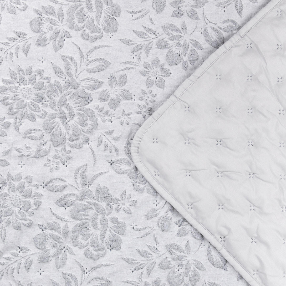 TAGESDECKE Claro grau 200/220 cm - Grau, Textil (200/220cm) - Homla