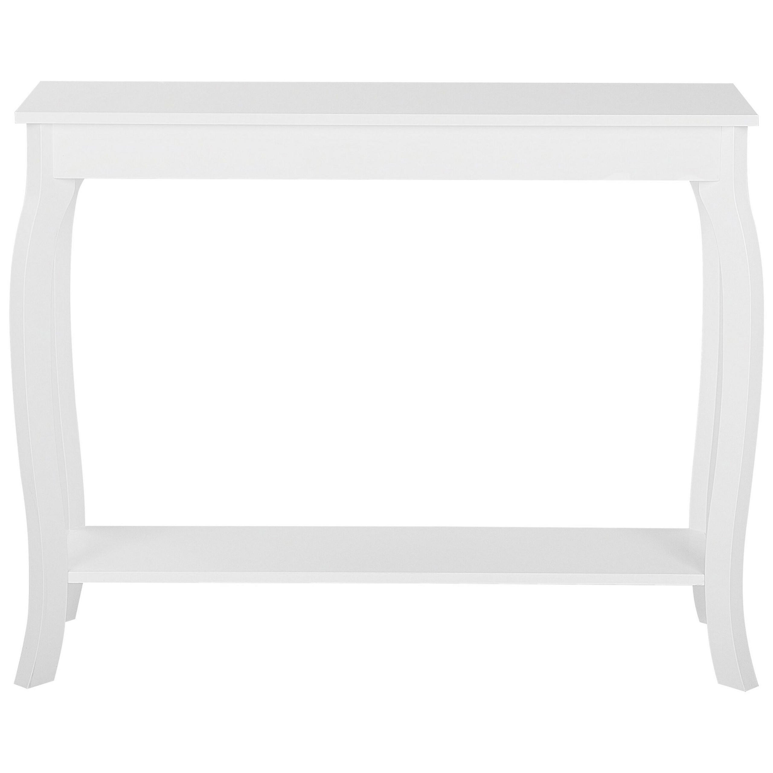 KONSOLENTISCH weiß rechteckig 30/100 cm Hartford - Weiß, Holzwerkstoff (30/100/80cm) - Beliani