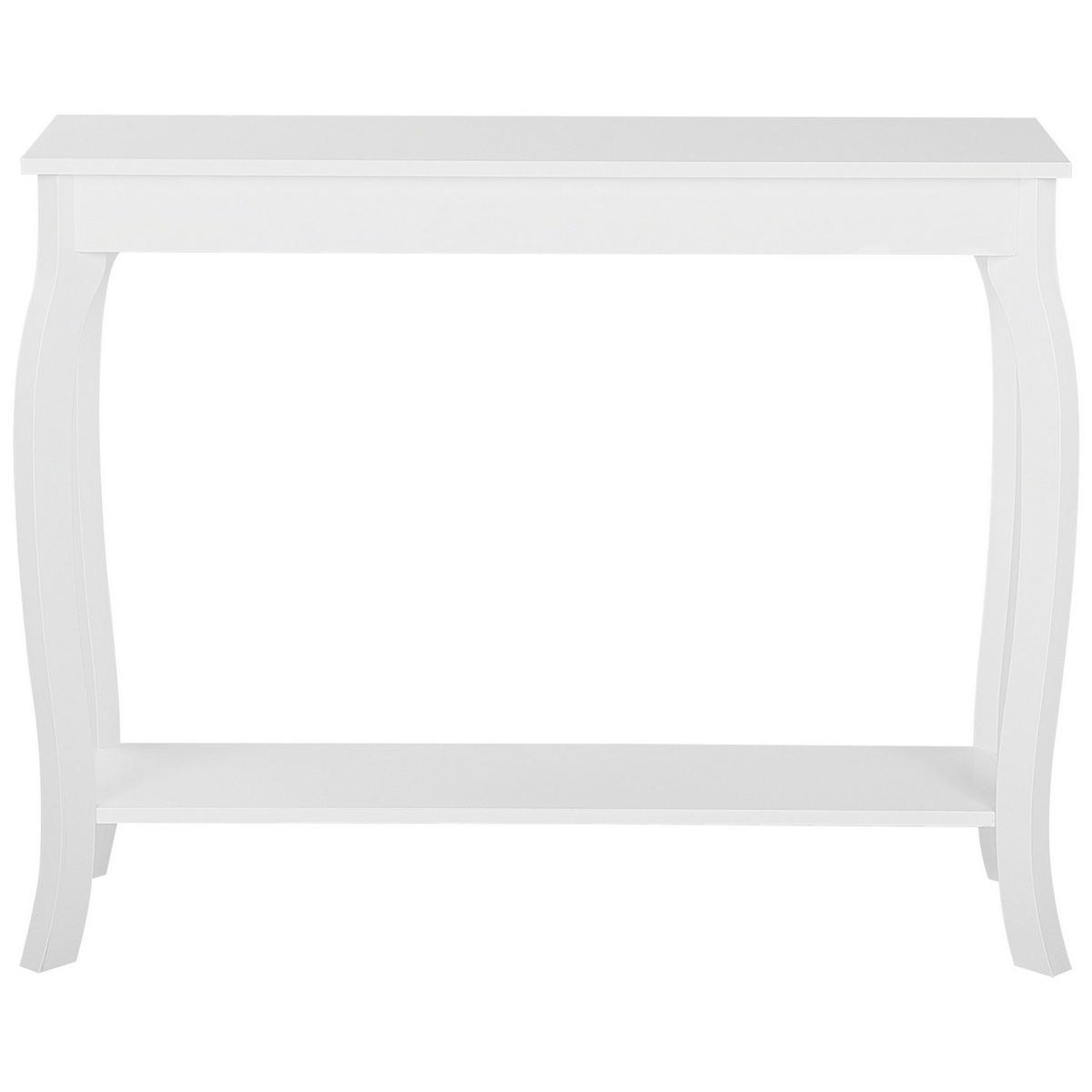 KONSOLENTISCH weiß rechteckig 30/100 cm Hartford - Weiß, Holzwerkstoff (30/100/80cm) - Beliani