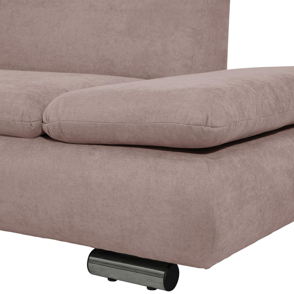 ECKSOFA mit Ottomane links Kaye Flachgewebe rosé - Rosa, Kunststoff (190/270cm) - 58aufmkessel