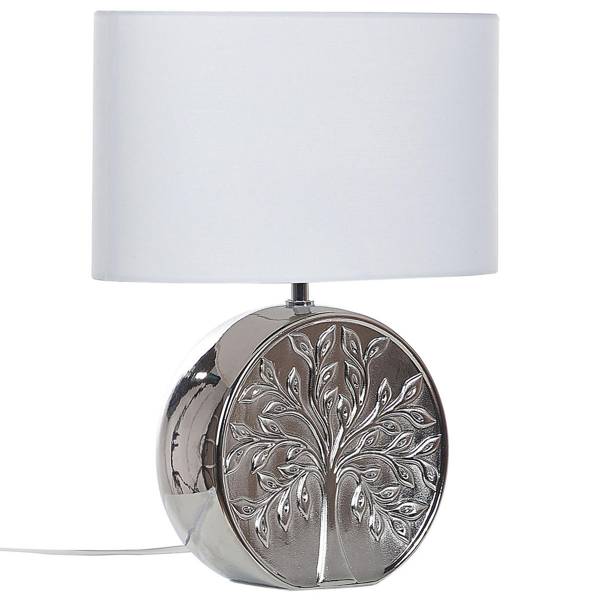 TISCHLAMPE Kherlen 20/38/48 cm - Silberfarben, Keramik (20/38/48cm) - Beliani