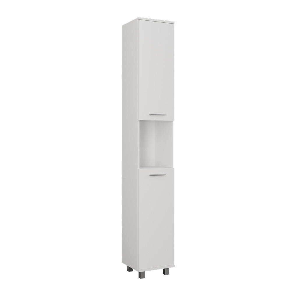 HOCHSCHRANK Ilias Weiß 30.2 x 190 cm mit 2 Türen - Weiß, Holzwerkstoff (30.2/190/30cm) - Vicco
