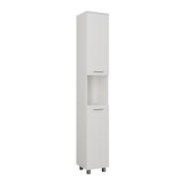 HOCHSCHRANK Ilias Weiß 30.2 x 190 cm mit 2 Türen - Weiß, Holzwerkstoff (30.2/190/30cm) - Vicco