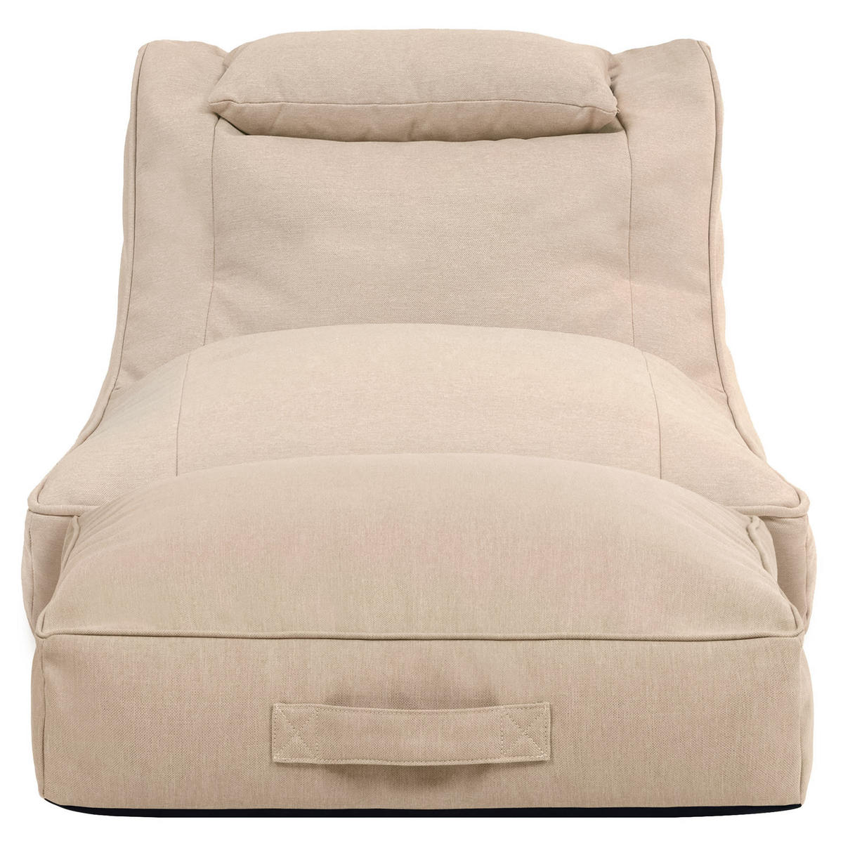 SITZSACK Outdoor mit Bodenkissen Nova - Beige, Textil (84/68/180cm) - icon