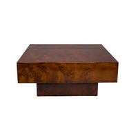 COUCHTISCH Quinn 90x90 cm Walnussfarbe - Braun, Holz (90/90/40cm) - Dutchbone