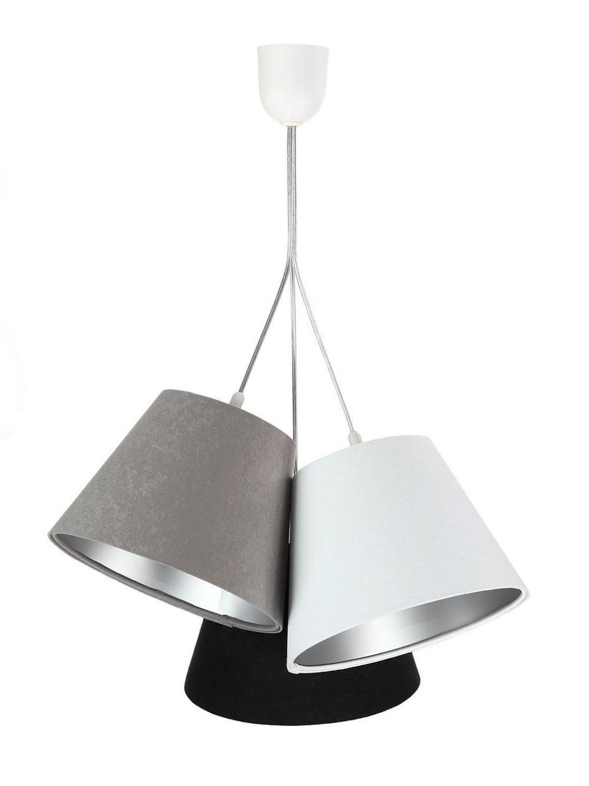 HÄNGELEUCHTE Silber 26/19 cm - Silberfarben, Kunststoff (26/0.8/19cm) - ONZENO