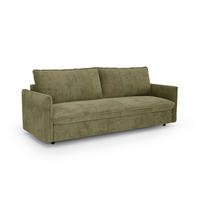 SCHLAFSOFA Express AVA Köpergewebe Vintage-Grün 198cm - Dunkelgrün/Grün, Textil (198/78/100cm) - Premium Interiors
