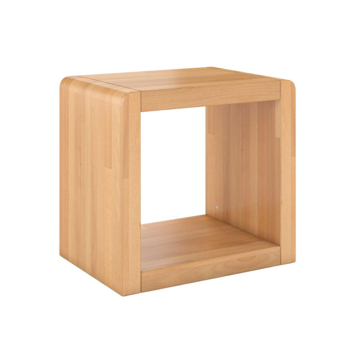 MASSIVHOLZNACHTTISCH Angeli, Buche - lackiert, Naturfarben - Buchefarben, Holz (40/38/30cm) - Visby