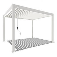 PERGOLA Classic Pavillon Terrassenüberdachung Aluminium 3 x 3,6 m weiß - Weiß, Metall (300/255/360cm) - WEIDE