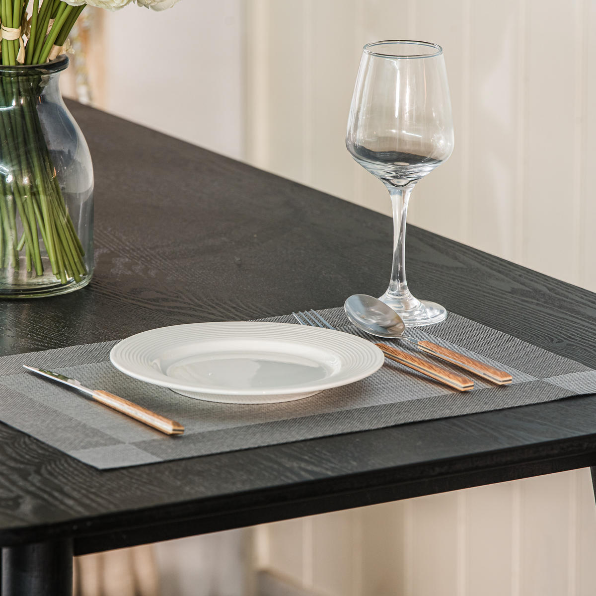ESSTISCH Rechteckig Schwarz 120 x 75 x 75 (cm) - Schwarz, Holz (75/120/75cm) - Nordlys