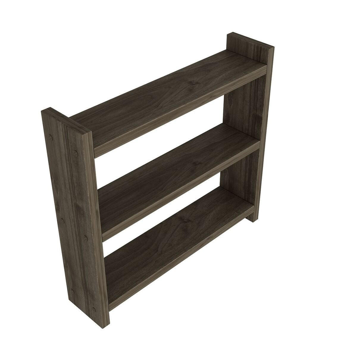 WANDREGAL für die Küche mit 3 Ablagen 44/10/40 cm - Naturfarben, Holzwerkstoff (10/40/44cm) - Calicosy