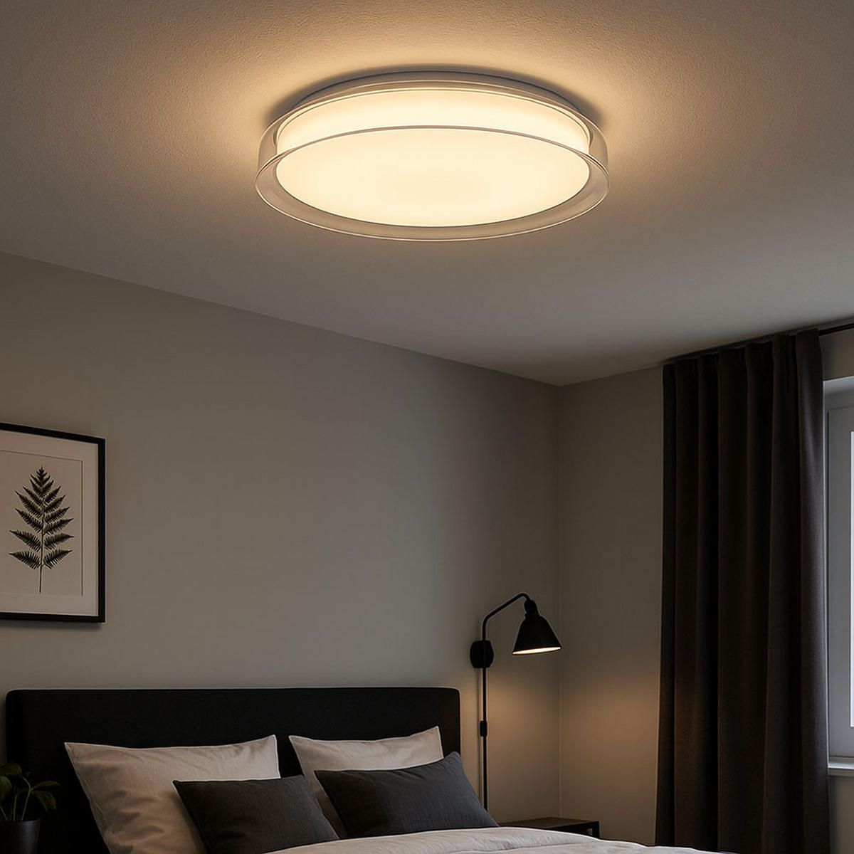 LED DECKENLEUCHTE Weiß Kunststoff - Weiß, Metall (41/41/8cm) - Brilliant