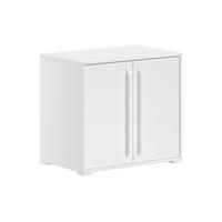 KOMMODE Keelia Weiß Melamin 2 Türen Stauraum - Weiß, Kunststoff (68/62/43cm) - 58aufmkessel