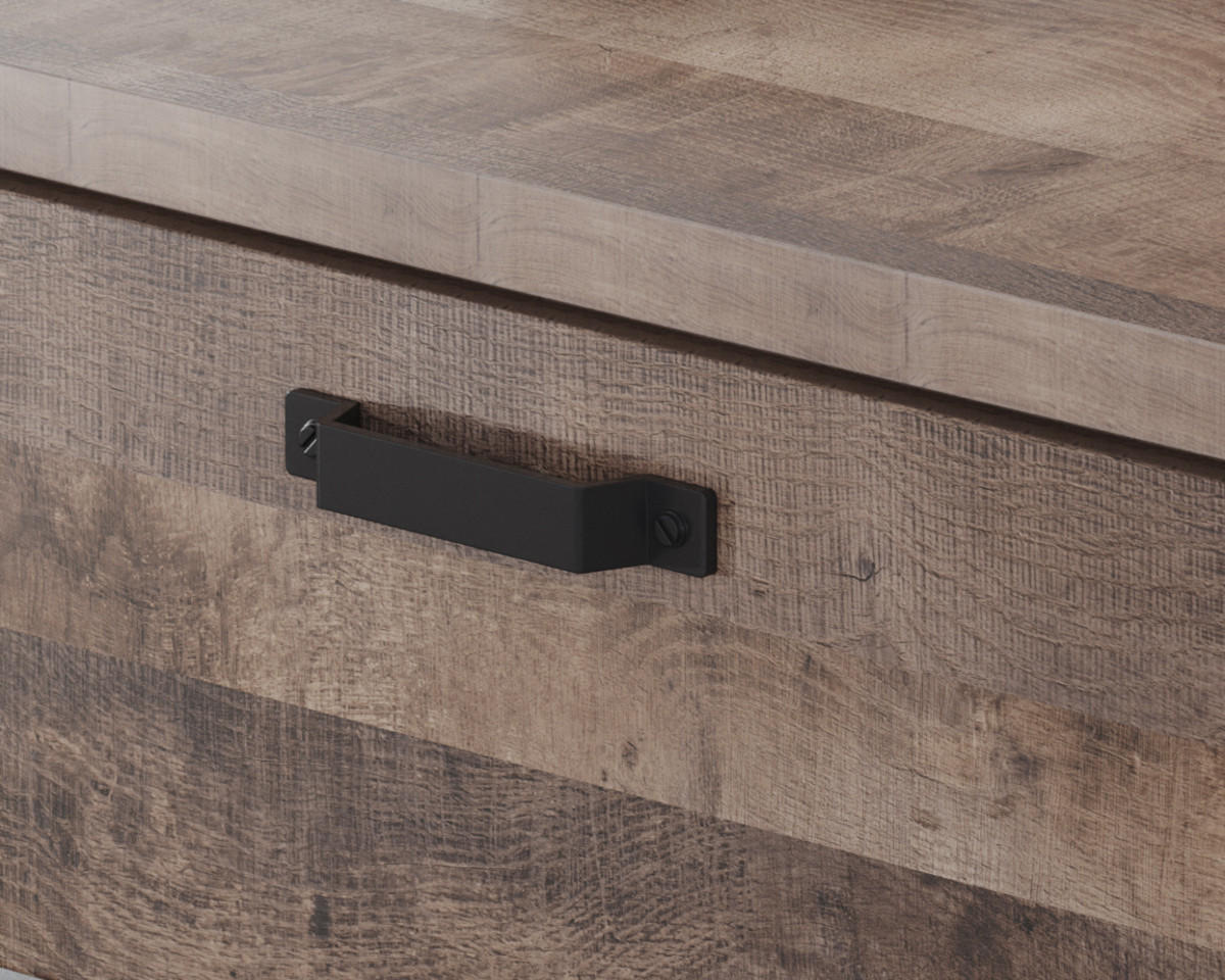 SIDEBOARD Eiche Tabak, schwarz 214 x 86 cm, Kommode mit viel Stauraum - Eichefarben/Schwarz, Holzwerkstoff/Kunststoff (214/86/45cm) - Top.Furn