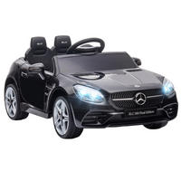 KINDER ELEKTROAUTO, Schwarz/Rot/Weiß, Kunststoff+ Metall - Schwarz, Metall (107/62.5/44cm) - AIYAPLAY