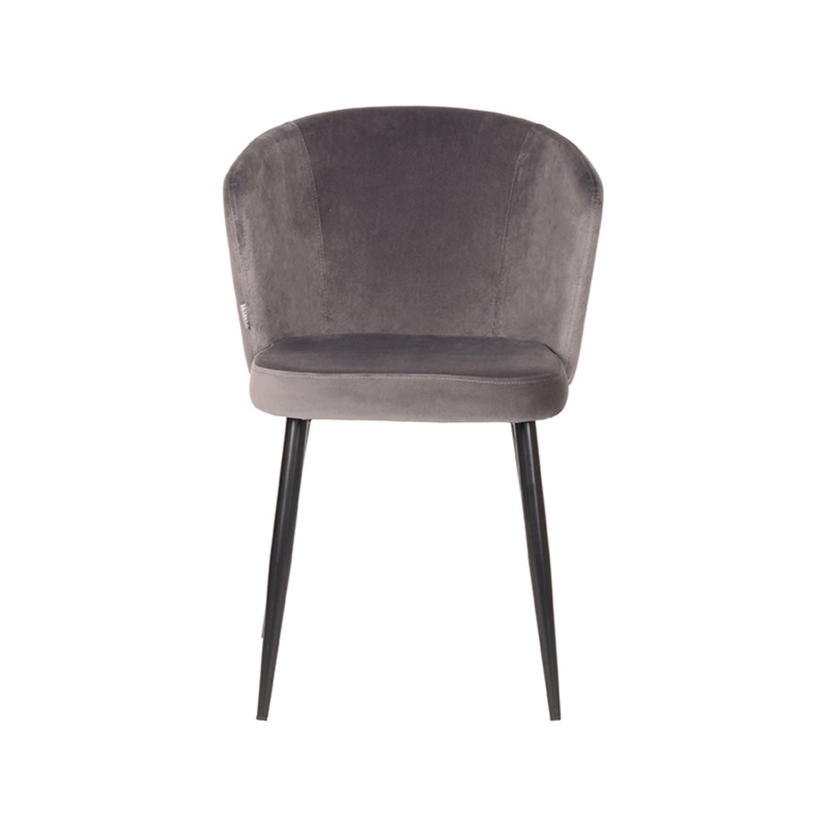 ESSZIMMERSTUHL Wave Grau 60/58/85 cm 2er-Set - Grau, Textil (58/85/60cm) - LABEL51