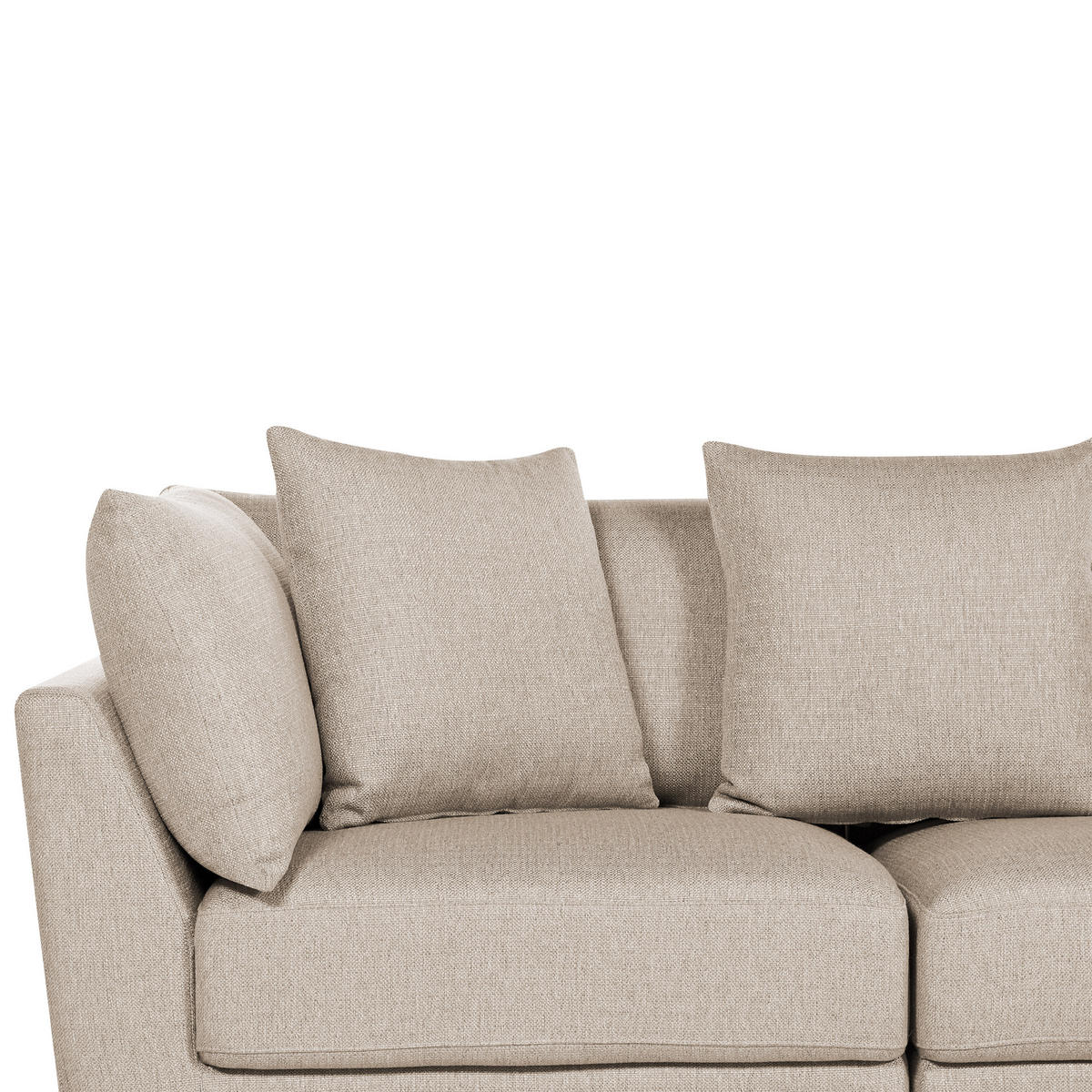 3-SITZER-SOFA beige Sigtuna - Beige, Textil (300/86/102cm) - Beliani