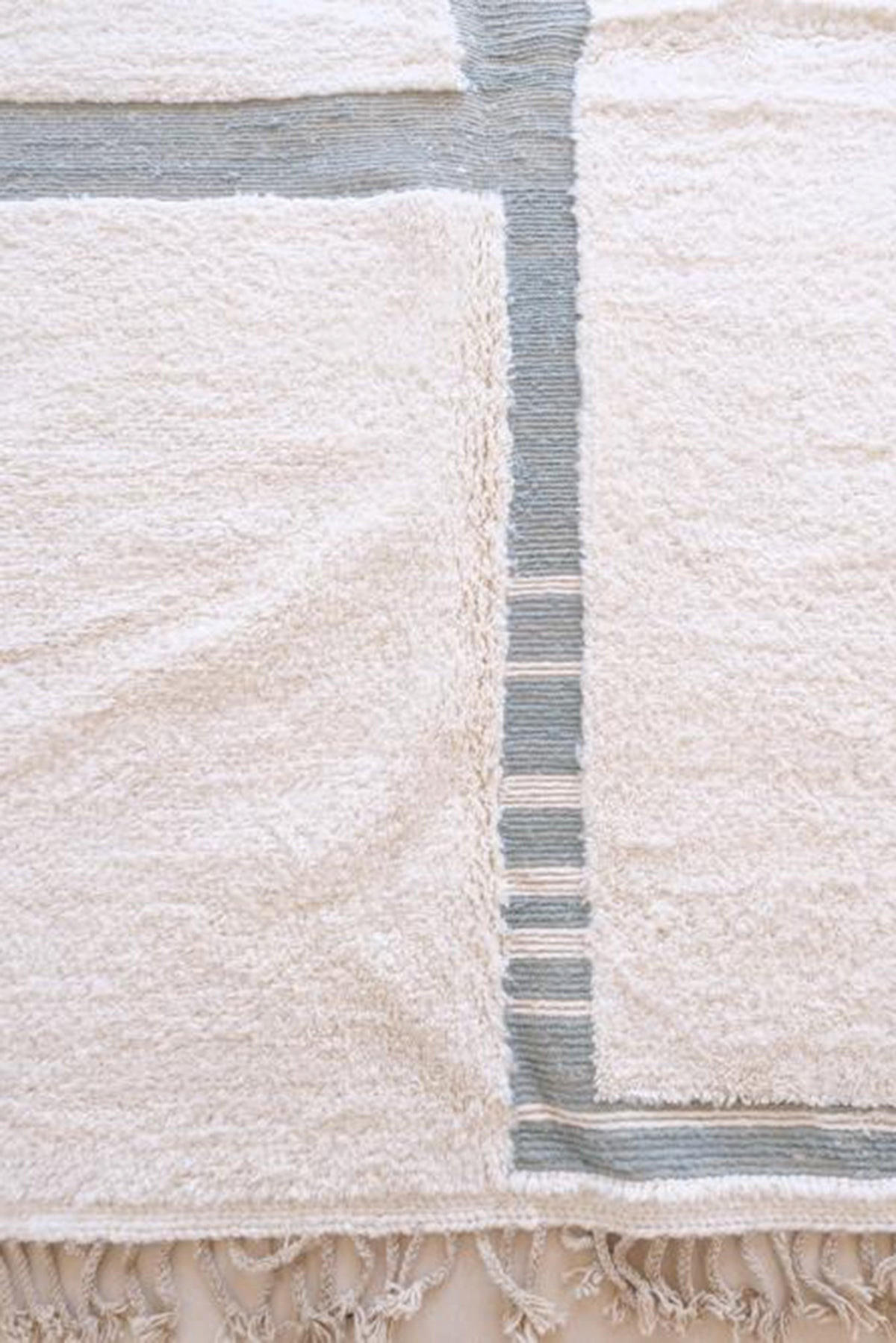 BERBERTEPPICH aus Marokko aus reiner Wolle weiß - Weiß, Naturmaterialien (251/302cm) - AFK Living