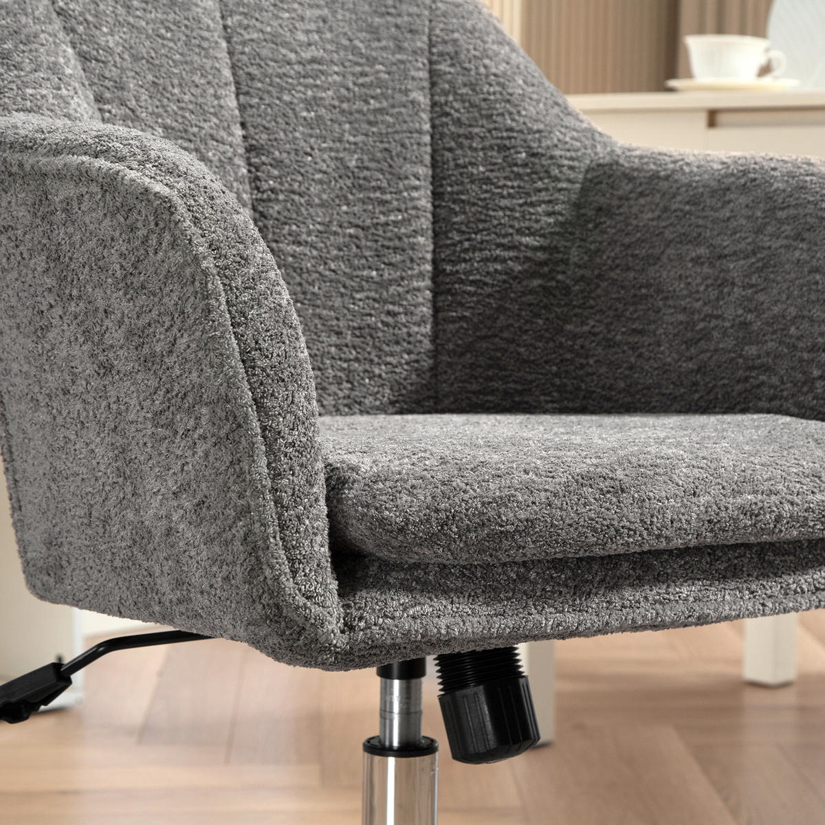DREHSTUHL DE-11849 höhenverstellbar mit Wippfunktion Grau - Grau, Metall (63/96/64cm) - ComfortXL