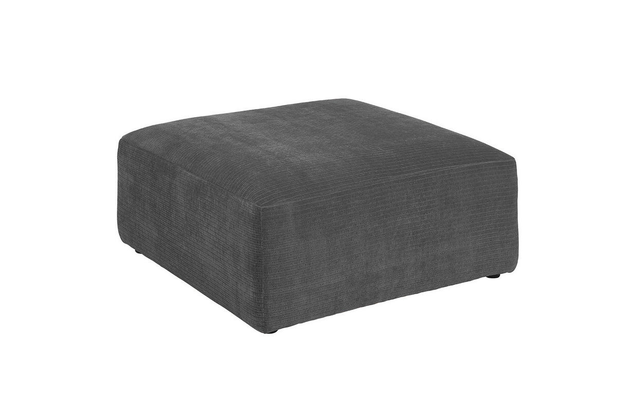 SOFA SITZELEMENT SEPHI Anthrazit Cord - Anthrazit/Schwarz, Kunststoff/Textil (82/39/82cm) - KAWOLA
