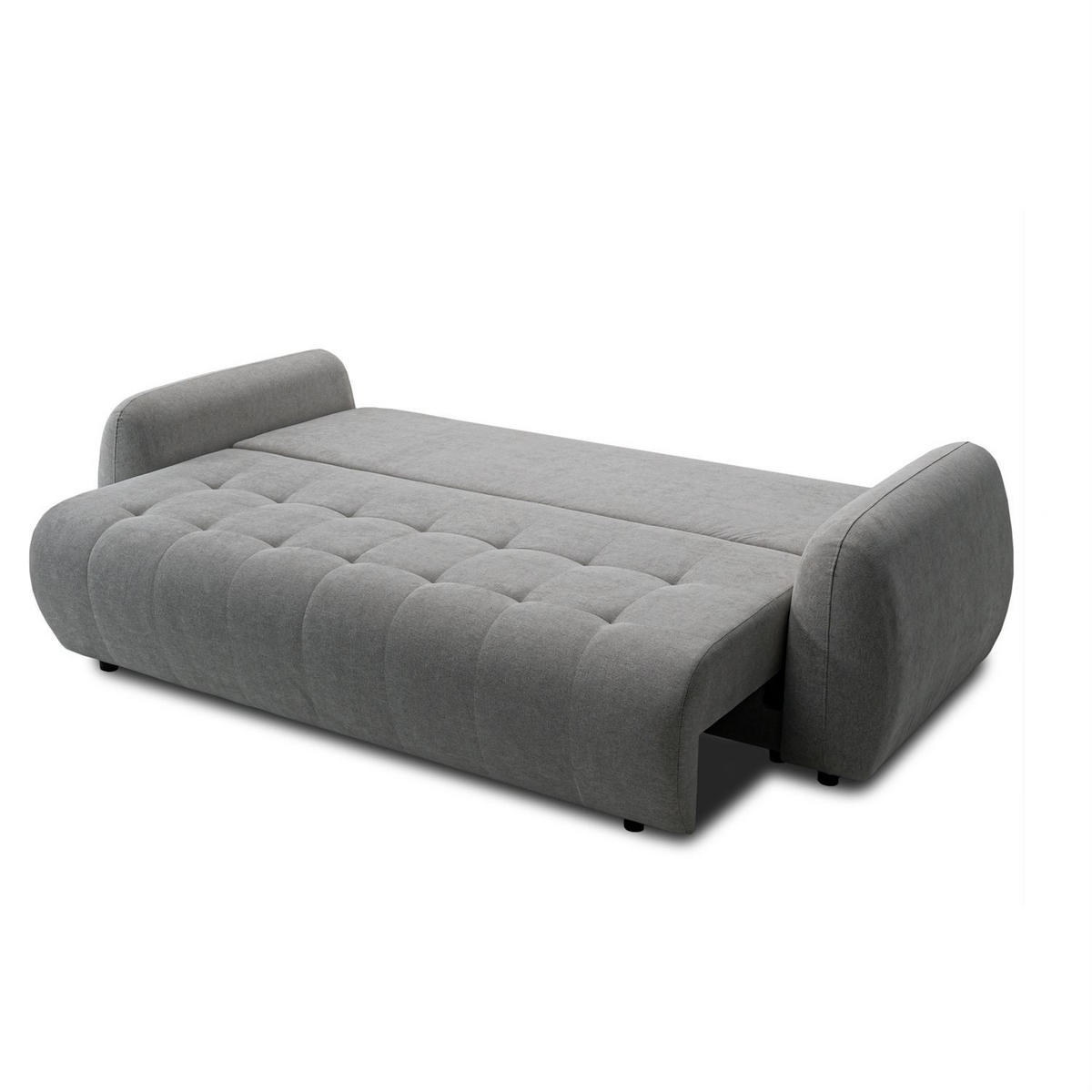 SOFA OMEGA Zweisitzer mit Schlaffunktion, Rosa 15 - Dunkelgrau, Textil (252/92/105cm) - Lookway