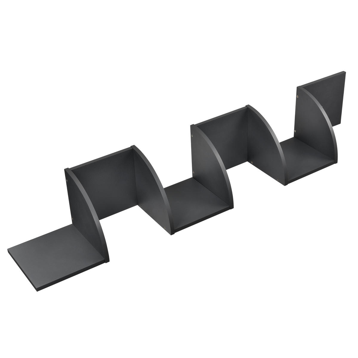 WANDREGAL Greiz - Dunkelgrau, Holzwerkstoff (123/19.5/19.5cm) - [en.casa]