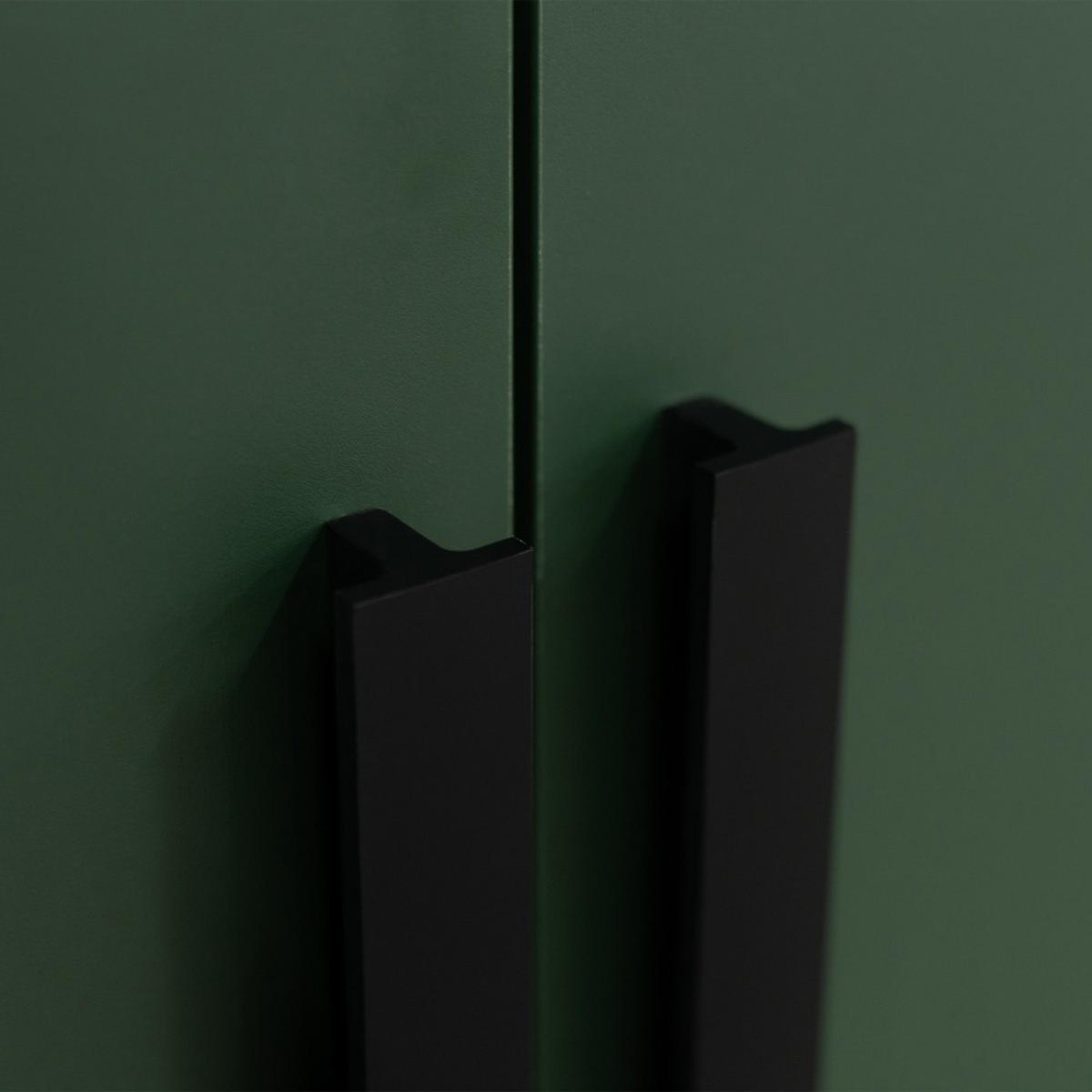 DREHTÜRENSCHRANK Giana mit 5 Türen, 255 cm, Flaschengrün - Dunkelgrün, Holzwerkstoff (255/215/64.5cm) - Beautysofa