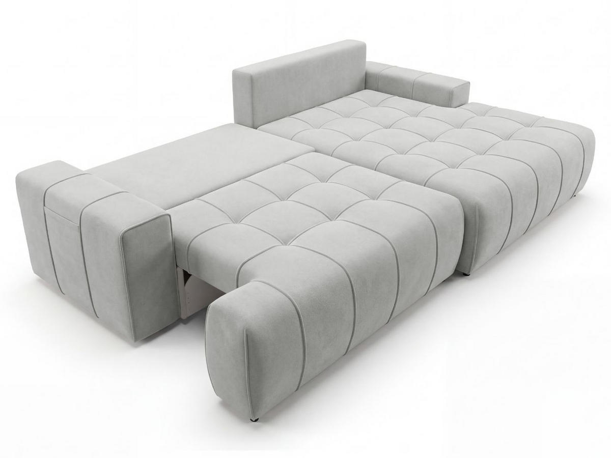 ECKSOFA Tulio Grau Rechts - Grau, Holz/Textil (165/270cm) - Graingold