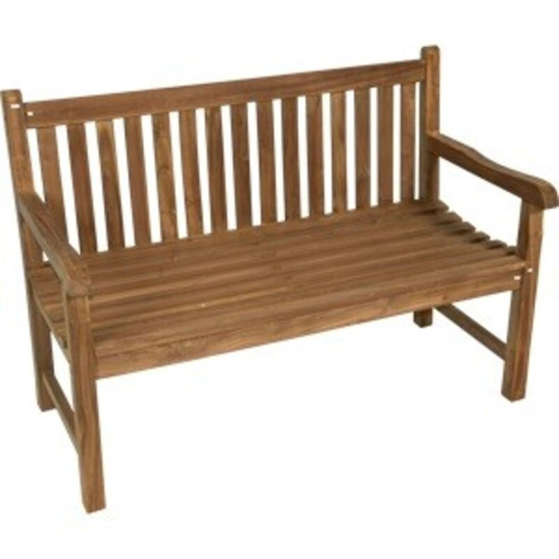 ZWEISITZER-SOFA teak - Schwarz - 130/65/92 cm - Schwarz, Holz (65/92/130cm) - Lesli Living