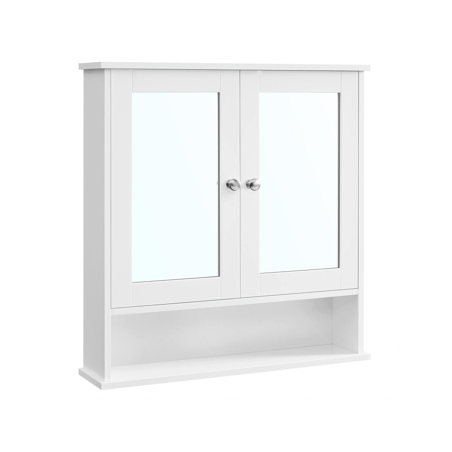 SPIEGELSCHRANK KAMPALA - Weiß, Holzwerkstoff (65/75/15cm) - Hansiro