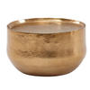 COUCHTISCH Orientalisch mit Hammerschlag-Struktur aus Aluminium und hohler Bauweise, Gold 60x60x35 cm - Goldfarben, Metall (60/60/35cm) - KADIMA DESIGN