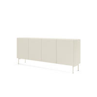 SIDEBOARD MUTI 195 cm Kaschmir - mit Riffel-Fronten und Push-to-Open-System - Kaschmir, Holz/Holzwerkstoff (195/81/40cm) - Ravio
