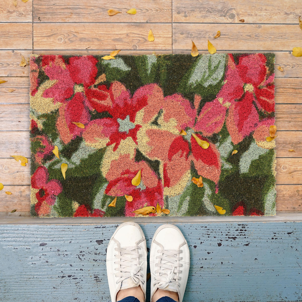 FUSSMATTE - Multicolor, Kunststoff/Textil (60/40cm) - Relaxdays