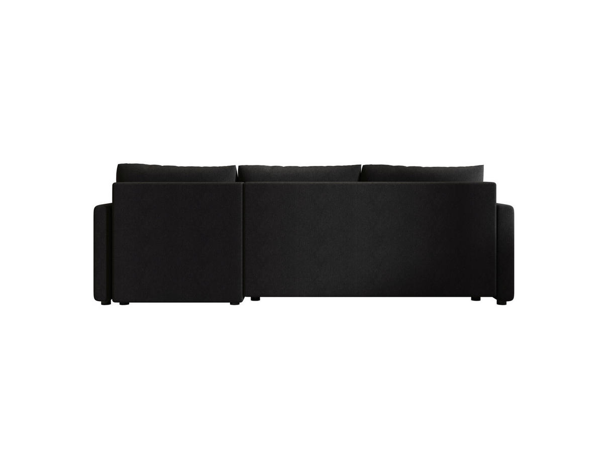 ECKSOFA MOS L BIS Cosmic 100 Rechts mit Schlaffunktion - Schwarz, Textil (220/143cm) - Bedante