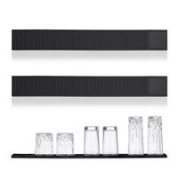 2XBARMATTA - čierna, plast (60/1/8cm) - Relaxdays