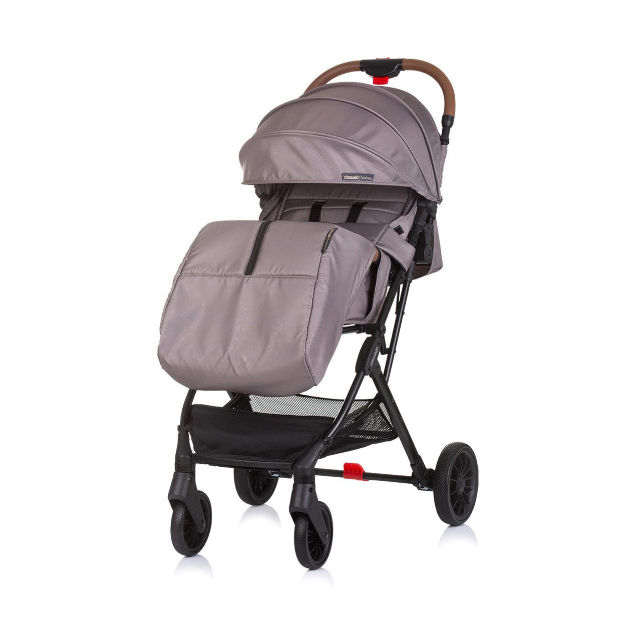 BUGGY Fantasy klappbar beige 5-Punkt-Gurt Fußabdeckung Hinterradbremse - Beige, Metall (80/89/110cm) - Chipolino