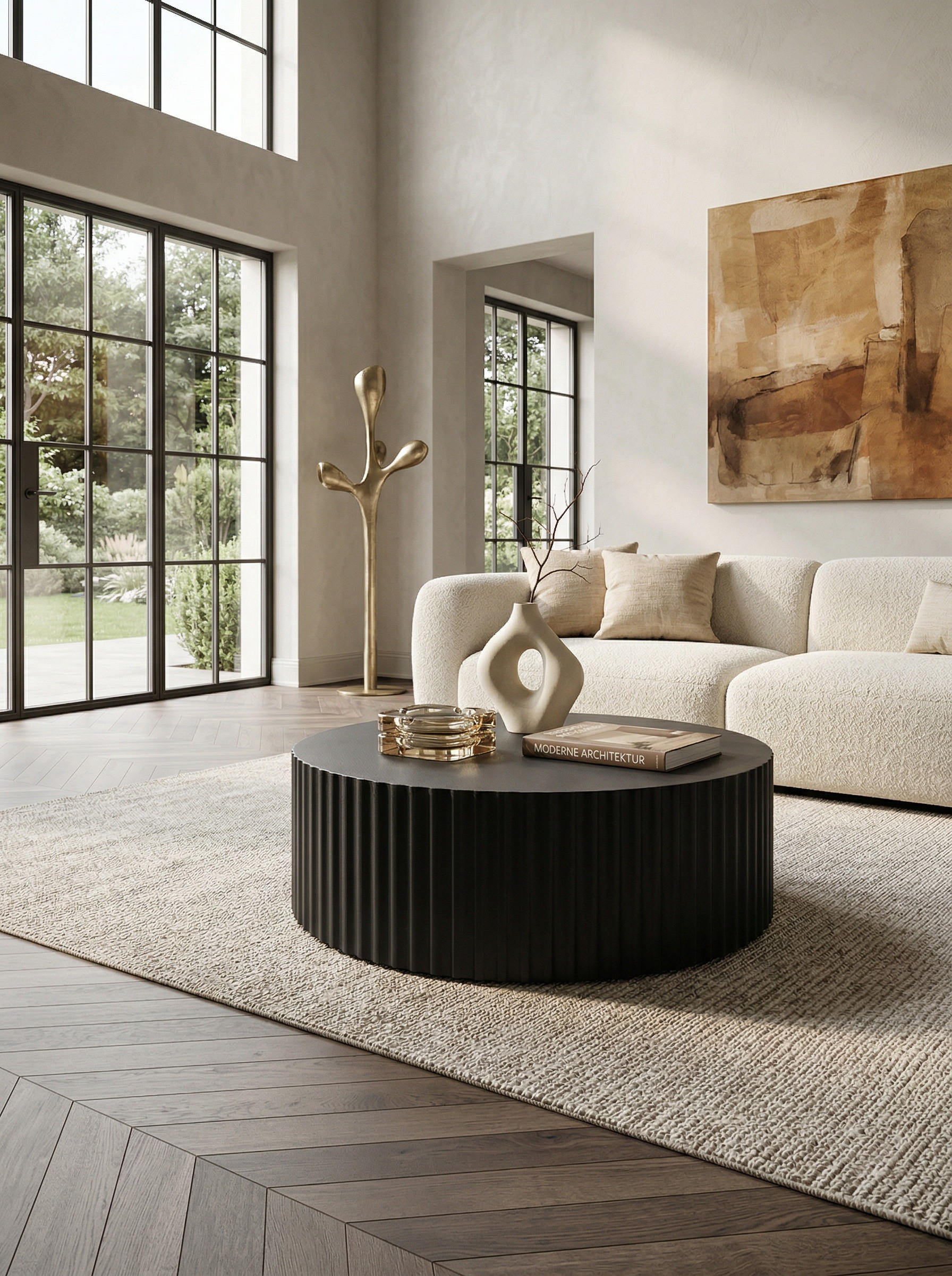 Thumbnail - Kadima Design Sofatisch, Schwarz, Metall, Rund,Rund, 67x31x67 cm, Wohnzimmer, Wohnzimmertische, Couchtische