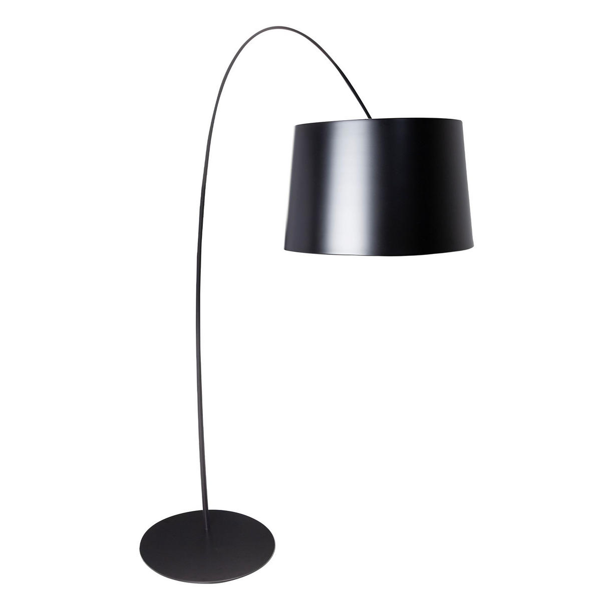 STELEUCHTE Verstellbare Stehleuchte aus schwarzem Stahl 195/60/214 cm - Schwarz, Metall (60/195/214cm) - ANGEL CERDA