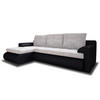 ECKSOFA Santi, Seite: Links - Hellgrau/Schwarz, Holz/Textil (226/152cm) - Sofnet